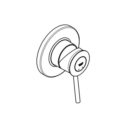 GROHE 29048000 - Unterputz‑Duscharmatur BAUCLASSIC, glänzender Chrom