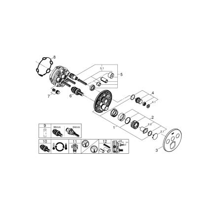 GROHE 29121A00 - Thermostatische Unterputz-Duscharmatur GROHTHERM SMARTCONTROL Graphit