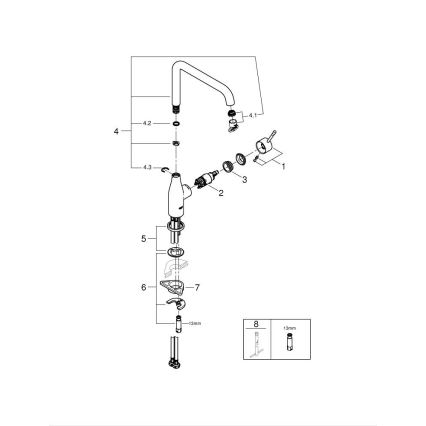 GROHE 30269GN0 - ESSENCE Spültischarmatur, Gold