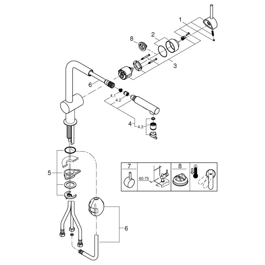 GROHE 30274GN0 - Spültischarmatur A in Gold