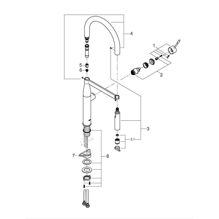 GROHE 30294A00 - Küchenarmatur ESSENCE Graphit