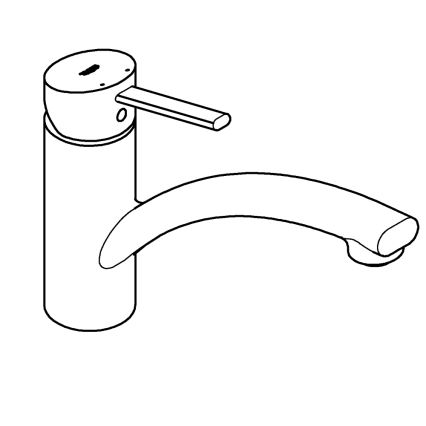 GROHE 30358000 - SWIFT Spültischarmatur 227 mm, glänzender Chrom