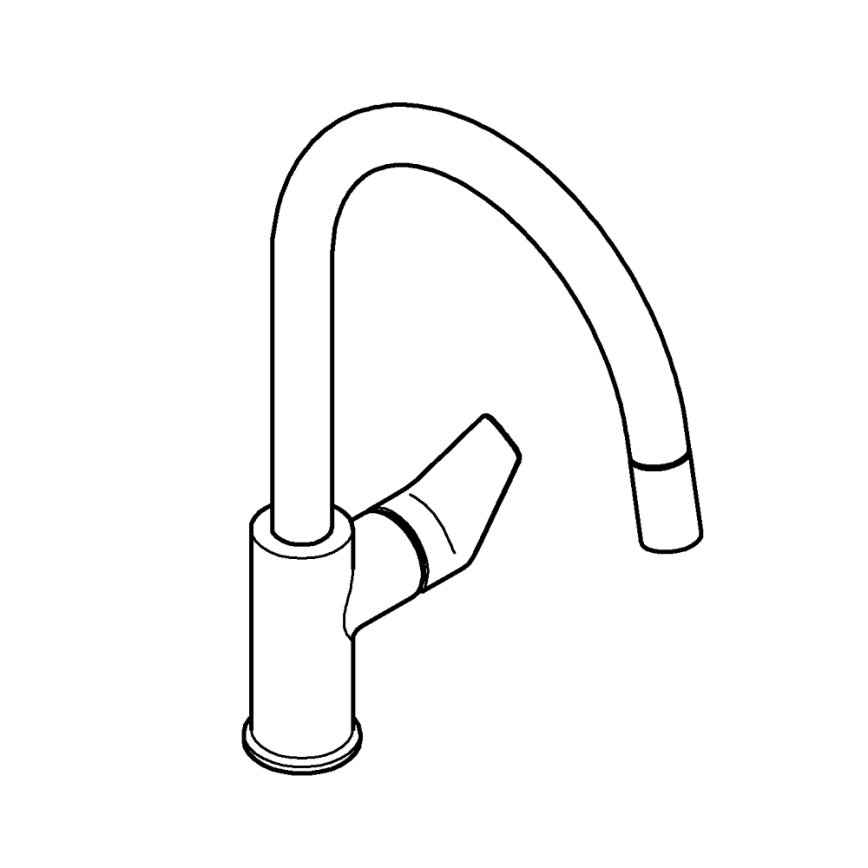 GROHE 30551000 - Küchenarmatur START EDGE 357 mm Hochglanzchrom