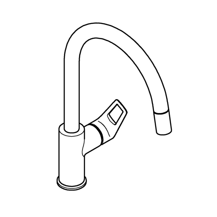 GROHE 30556000 - Spültischarmatur START LOOP 357 mm, Hochglanz-Chrom