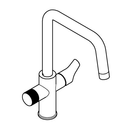 GROHE 30595DC0 - Spültischarmatur BLUE PURE, Edelstahl