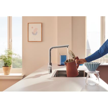 GROHE 30600000 - Spültischarmatur BLUE PURE L-Auslauf, glänzender Chrom