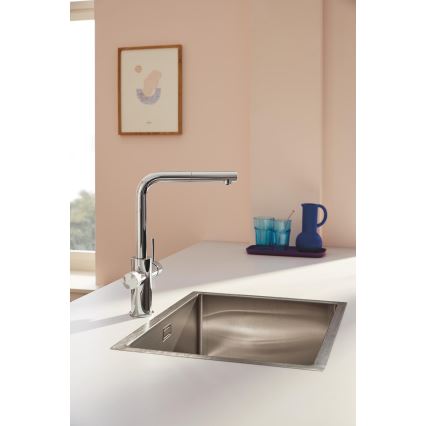 GROHE 30601000 - Spültischarmatur BLUE PURE A mit ausziehbarem Auslauf, glänzender Chrom