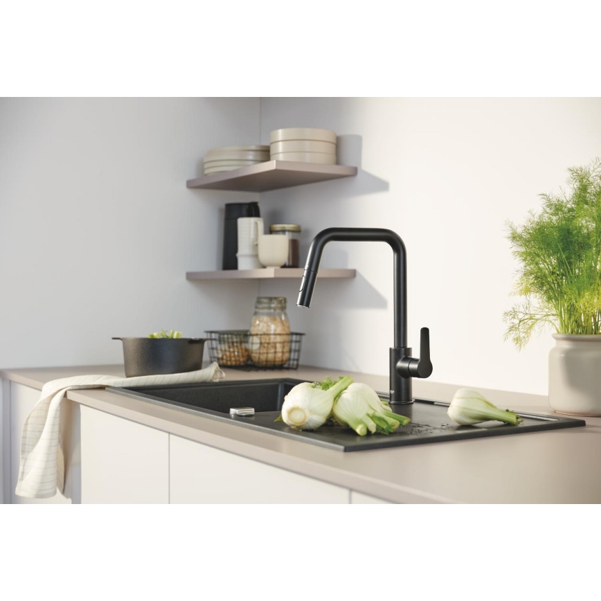 GROHE 306312430 - Spültischarmatur QUICKFIX START 362 mm schwarz