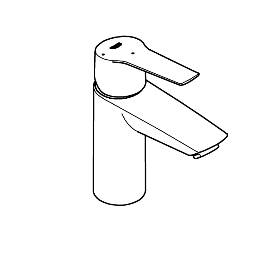 GROHE 311372432 - Waschtischarmatur QUICKFIX START 165 mm schwarz