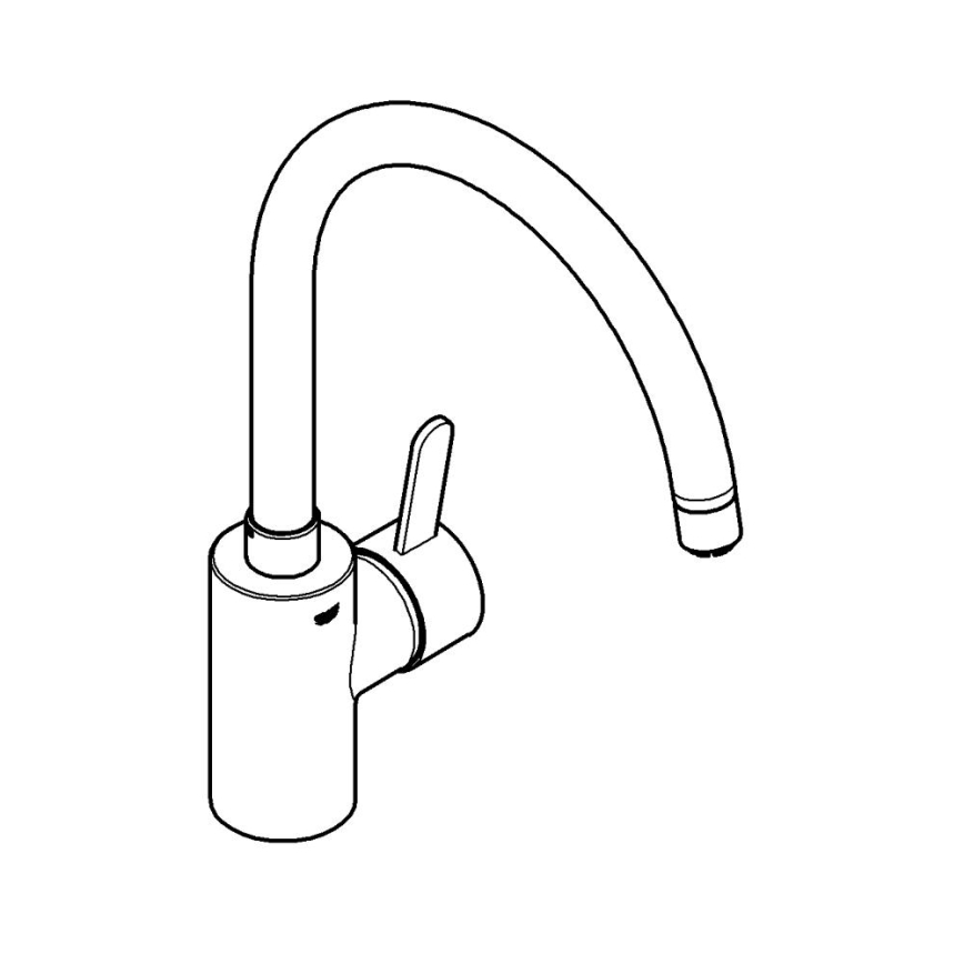 GROHE 31180000 - Küchenarmatur EUROSMART COSMOPOLITAN glänzender Chrom