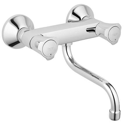 GROHE 31187001 - Wandarmatur für Spüle COSTA L 200 mm, glänzender Chrom
