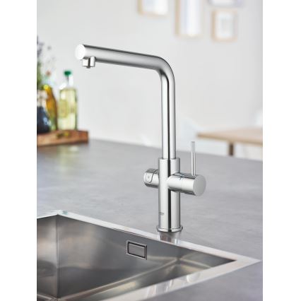 GROHE 31454001 - Spültischarmatur BLUE HOME, L-Auslauf, glänzender Chrom