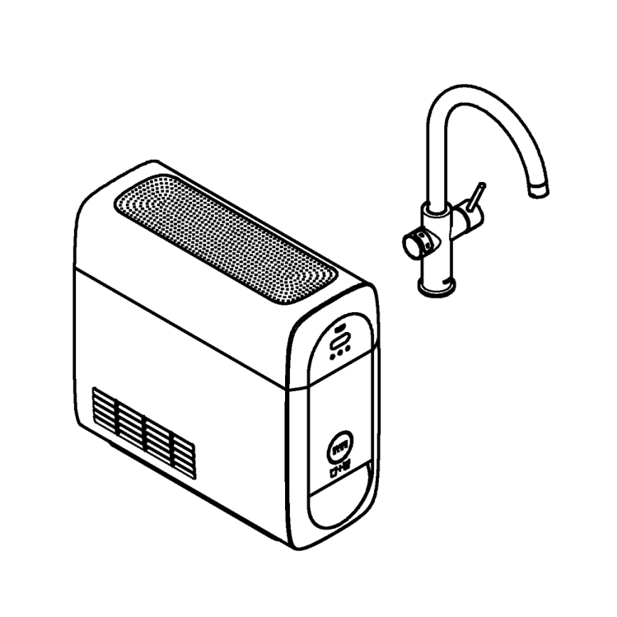 GROHE 31455001 - Spültischarmatur BLUE HOME, Hochglanz-Chrom