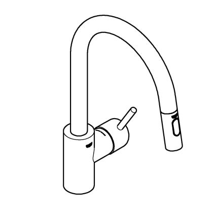GROHE 31483DC2 - Küchenarmatur CONCETTO aus Edelstahl