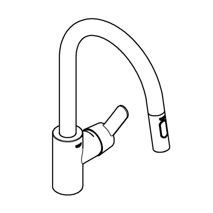 GROHE 31484001 - Spültischarmatur GET, glänzender Chrom