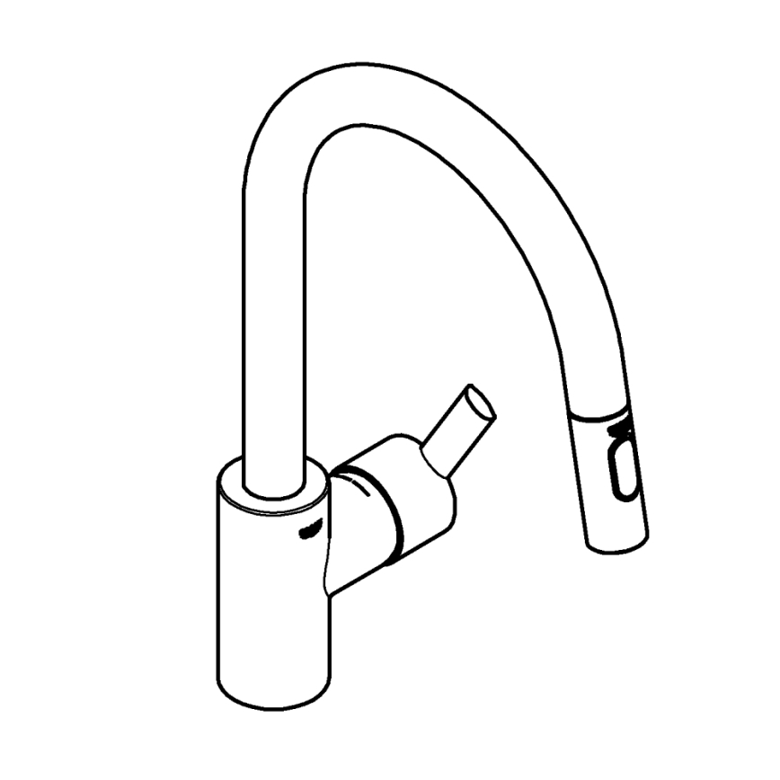 GROHE 31486DC1 - Küchenarmatur FEEL Edelstahl