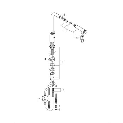 GROHE 31613000 - Spültischarmatur A SmartControl 314 mm glänzender Chrom