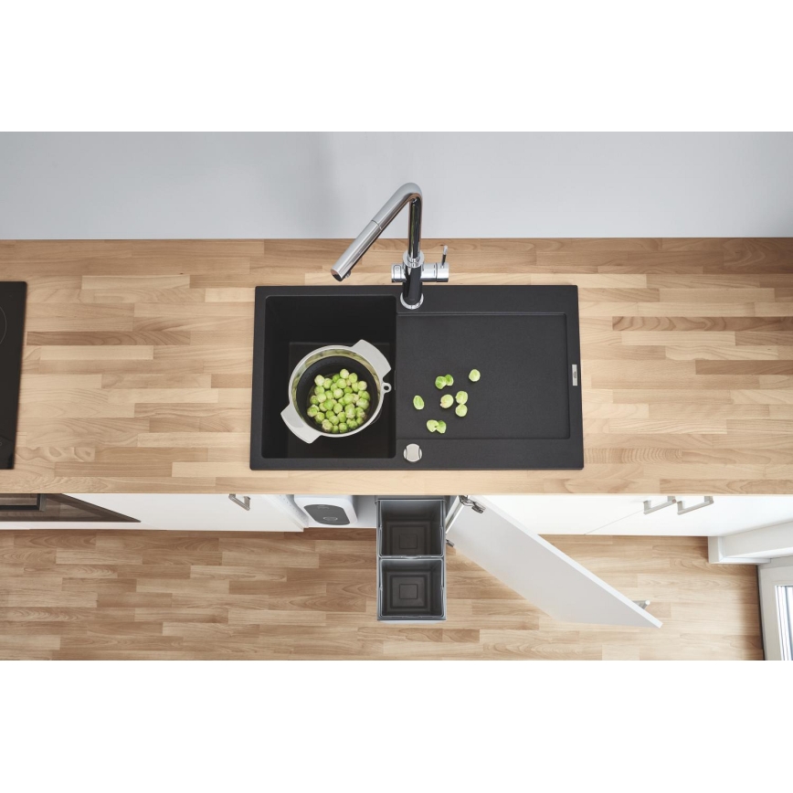 GROHE 31644AP0 - Spüle K500 860 × 500 mm Granit/Schwarz