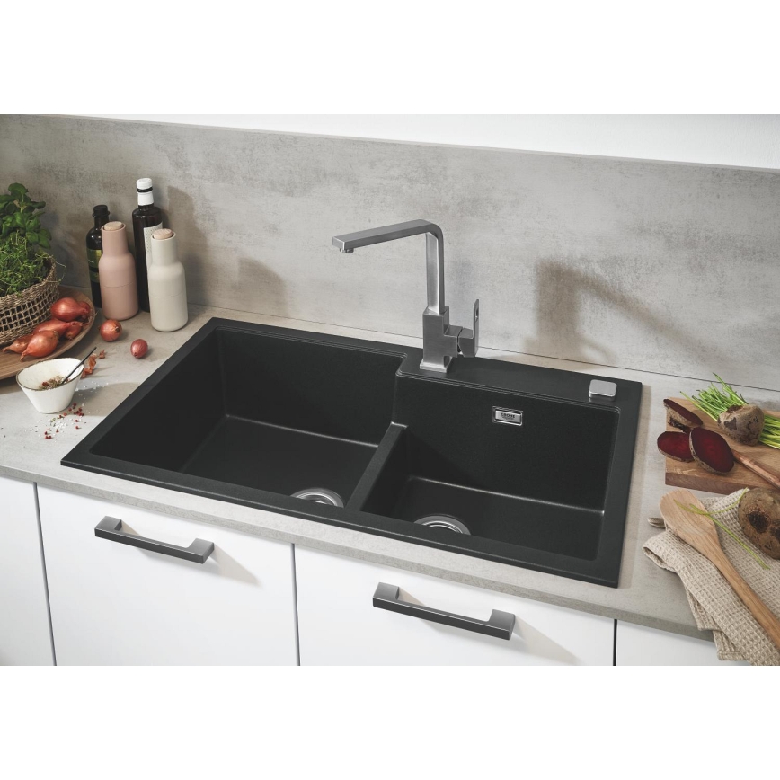 GROHE 31649AP0 - Spüle K500 860 × 500 mm Granit/Schwarz
