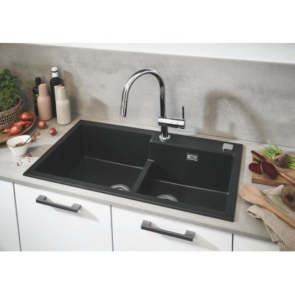 GROHE 31649AP0 - Spüle K500 860 × 500 mm Granit/Schwarz