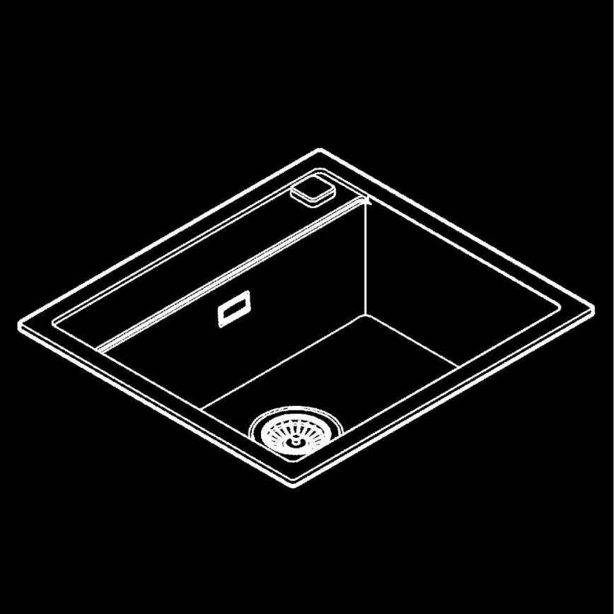 GROHE 31651AP0 - Kompositspüle K700 560 × 510 mm schwarz