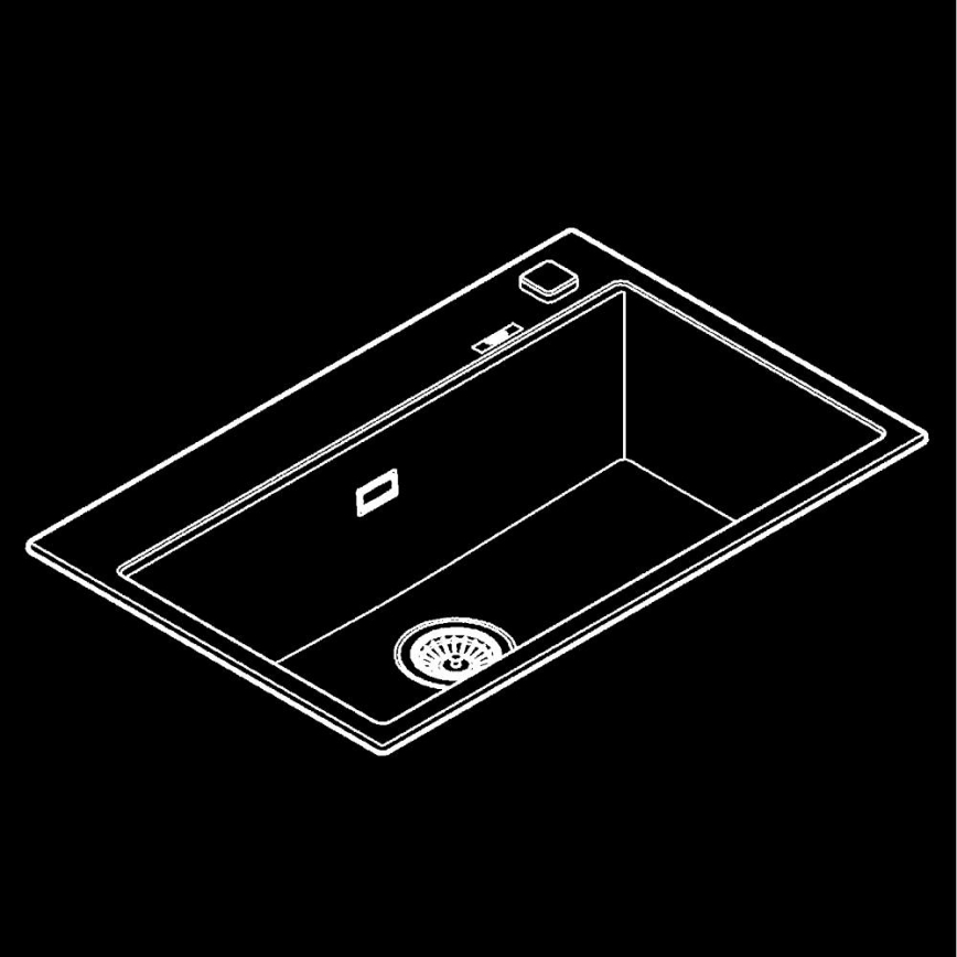 GROHE 31652AP0 - Kompositspüle K700 780 × 510 mm schwarz