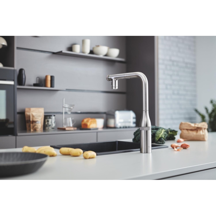 GROHE 31653AP0 - Spüle K700U 457 × 406 mm Stein/Schwarz