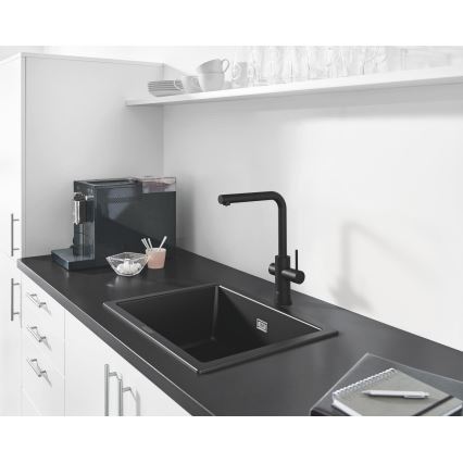 GROHE 31655AP0 - Kompositspüle K700U 610 × 460 mm schwarz