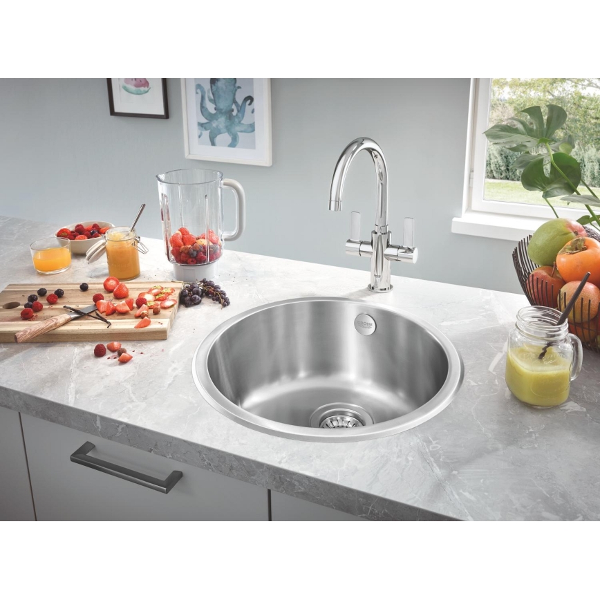GROHE 31720SD0 - Küchenspüle K200 440 x 440 x 180, Edelstahl