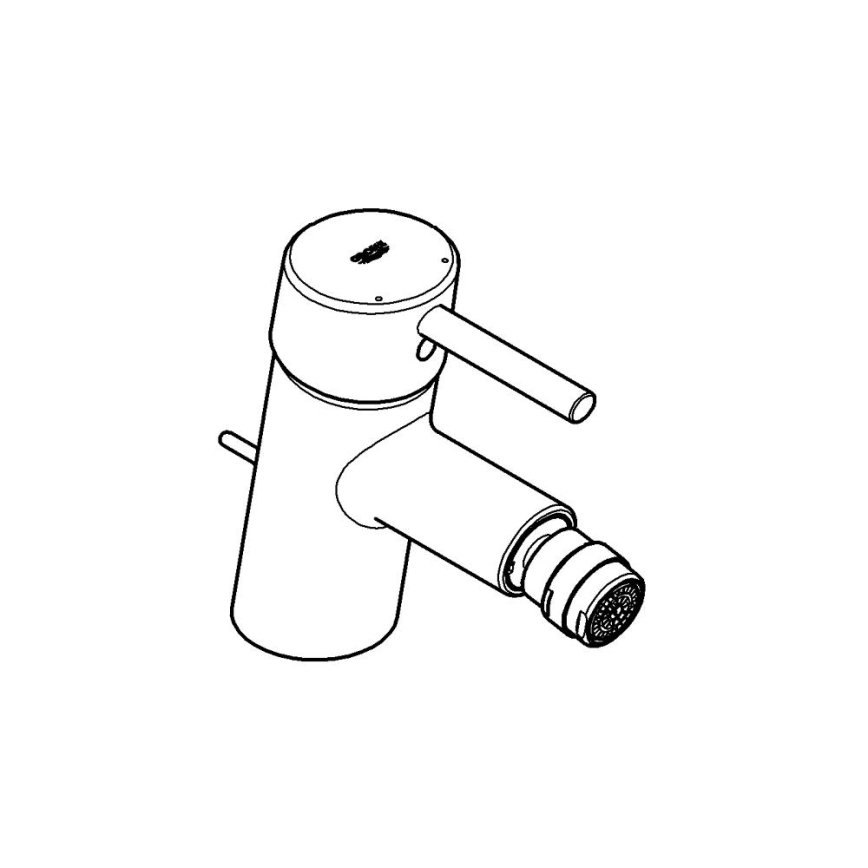 GROHE 32208001 - Bidetarmatur CONCETTO DN 15, glänzender Chrom