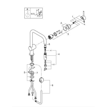 GROHE 32322DC2 - Spültischarmatur A, Edelstahl