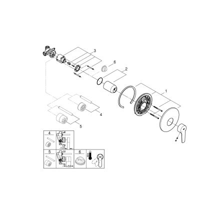 GROHE 32590002 - Duscharmatur START, glänzender Chrom