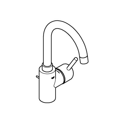 GROHE 32629002 - Waschtischarmatur CONCETTO, Größe L, Hochglanz-Chrom