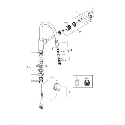 GROHE 32663003 - Küchenarmatur CONCETTO 360 mm, Hochglanz-Chrom