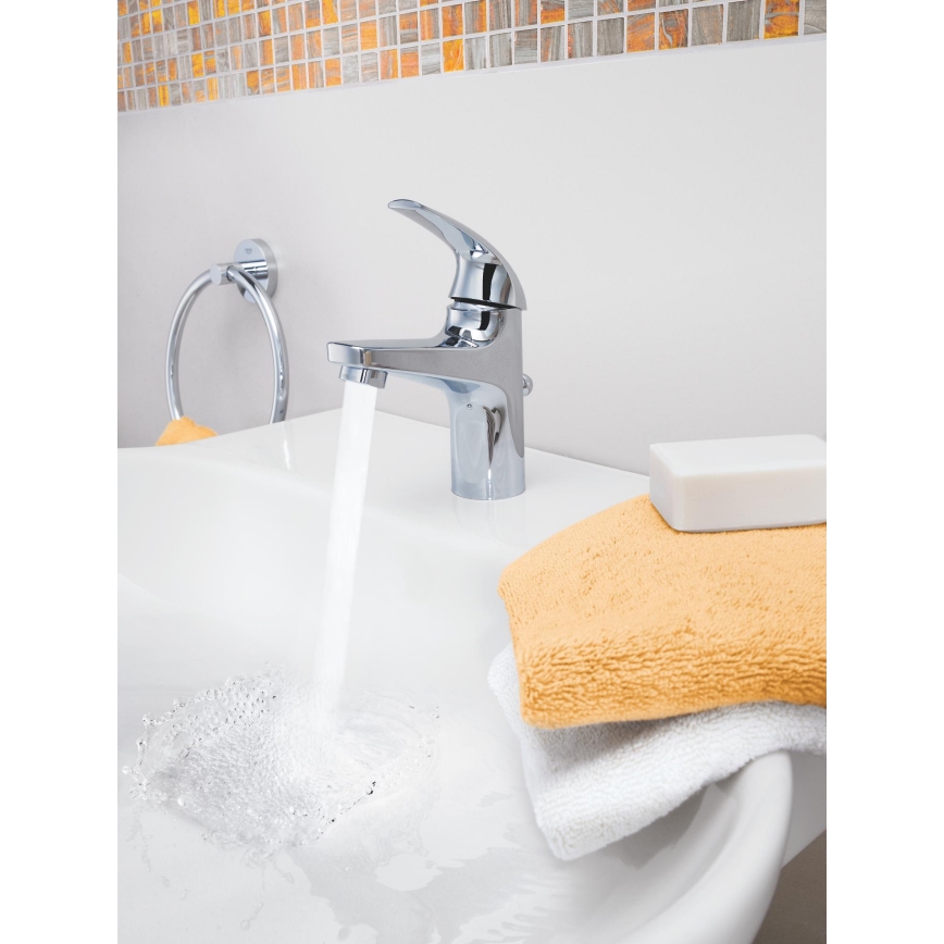 GROHE 32805000 - Waschtischarmatur BAUCURVE DN 15, Hochglanz-Chrom