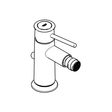 GROHE 32864000 - BAUCLASSIC Bidetarmatur, glänzender Chrom