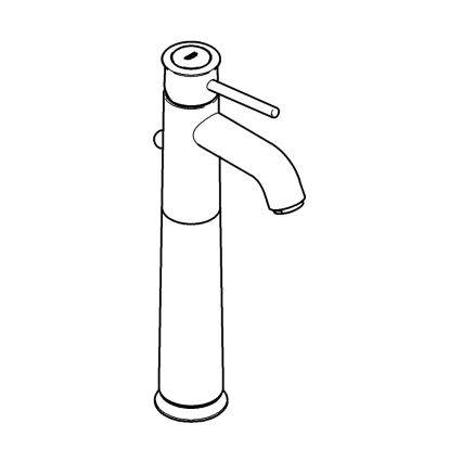 GROHE 32868000 - Waschtischarmatur BAUCLASSIC DN 15, glänzender Chrom