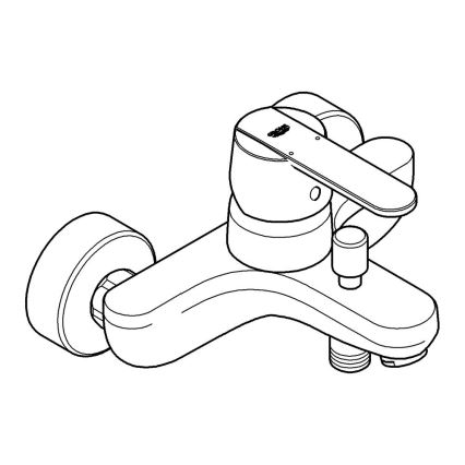 GROHE 32887000 - Wannenarmatur GET DN 15, glänzender Chrom