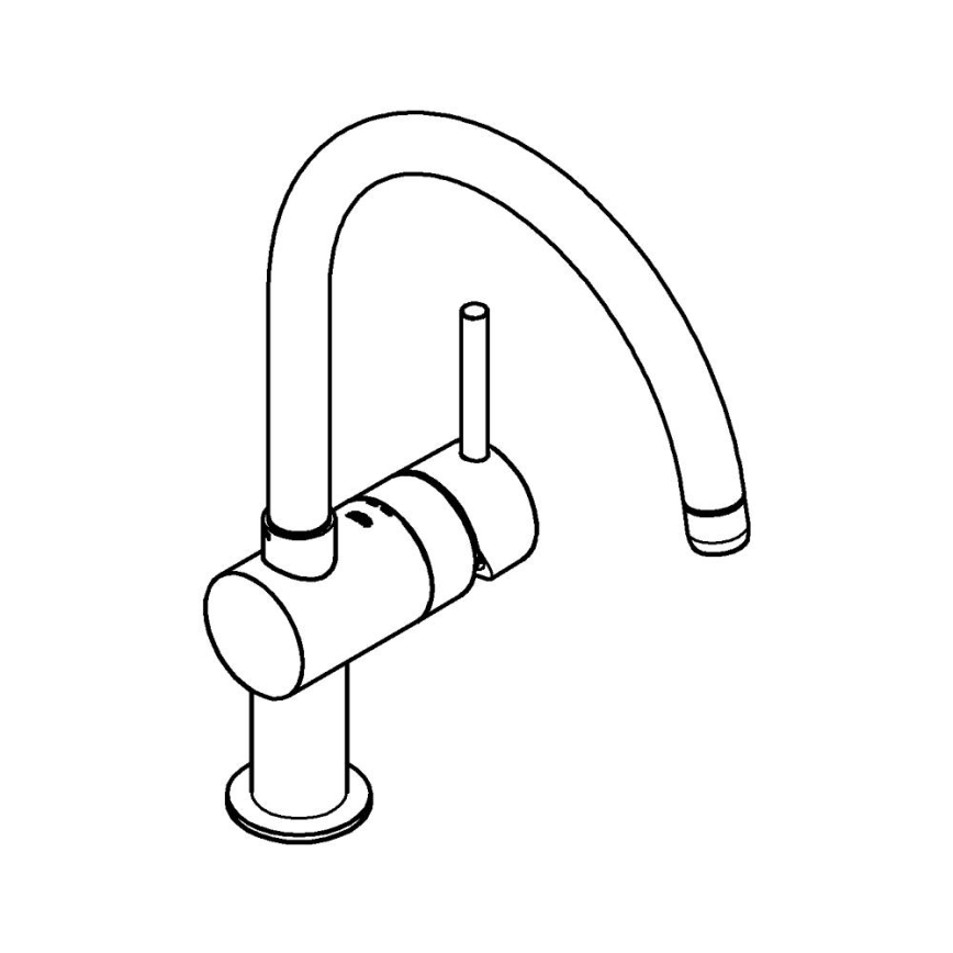 GROHE 32917000 - Küchenarmatur A, 356 mm, glänzender Chrom