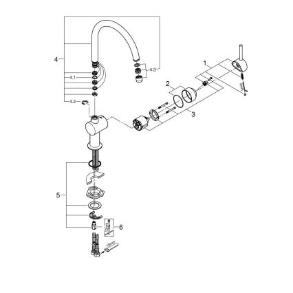 GROHE 32917KS0 - Küchenarmatur A DN 15 schwarz