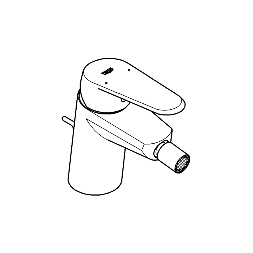 GROHE 33244002 - Bidetarmatur EURODISC COSMOPOLITAN DN 15, glänzender Chrom