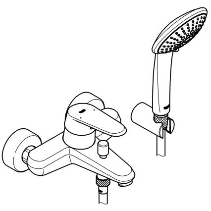 GROHE 33395002 - Badewannenarmatur EURODISC COSMOPOLITAN glänzender Chrom