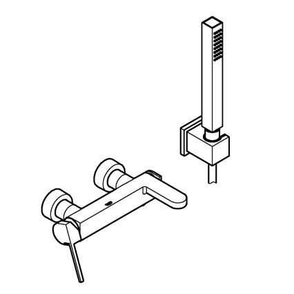 GROHE 33547003 - Badewannenarmatur PLUS, glänzender Chrom