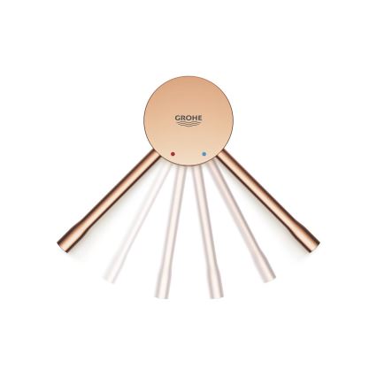 GROHE 33624DL1 - Badewannenarmatur ESSENCE 193 mm, gebürstetes Kupfer