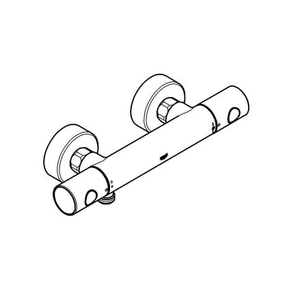 GROHE 34065AL2 - Thermostatische Duscharmatur GROHTHERM 1000 COSMOPOLITAN DN 15 Graphit