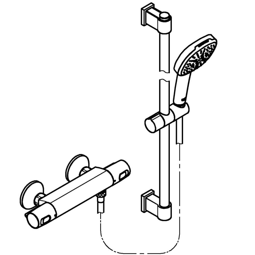 GROHE 34237003 - Thermostat-Duscharmatur PRECISION TREND 150 mm Chrom