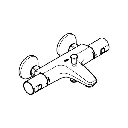 GROHE 345982430 - Thermostat-Badewannenarmatur PRECISION START 168 mm schwarz