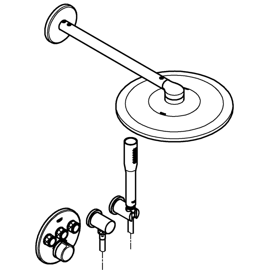 GROHE 34709000 - SMARTCONTROL Perfect Duschset, glänzender Chrom
