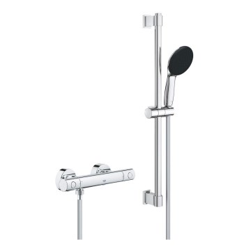 GROHE 34856000 - Duschset mit Thermostatarmatur PRECISION GET 600 mm glänzender Chrom
