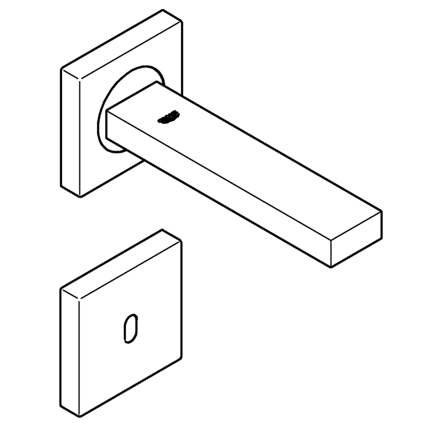 GROHE 36442000 - Infrarot-Elektronik-Armatur EUROCUBE E, glänzender Chrom